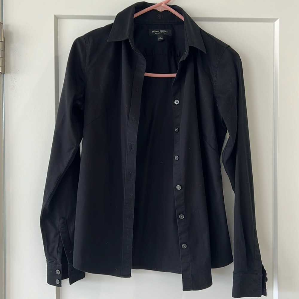 Banana Republic black dress shirt - size2
